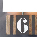 Applique bois personnalisable taupe