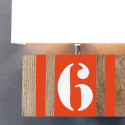 Applique bois personnalisable orange