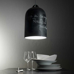 Luminaire cuisine effet tableau noir