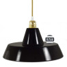 Suspension en émail noir intérieur cuivre