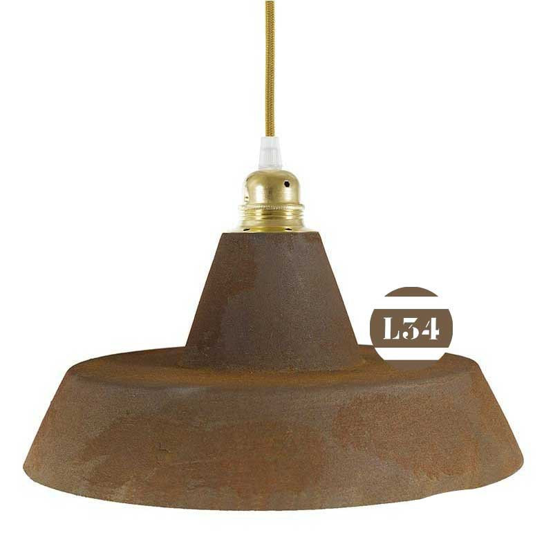 Suspension rouille style industriel