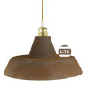 Suspension rouille style industriel