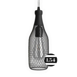 Suspension bouteille noir mat - magnum