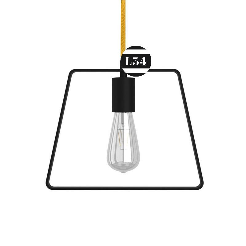 Trapèze de métal à suspendre comme luminaire Trapèze de métal à suspendre comme luminaire