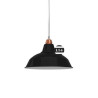 Suspension noire pour cuisine ou bar ⌀30cm