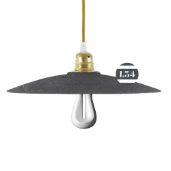 Luminaire design effet ciment à suspendre