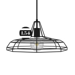 Suspension industrielle noire Suspension industrielle noire