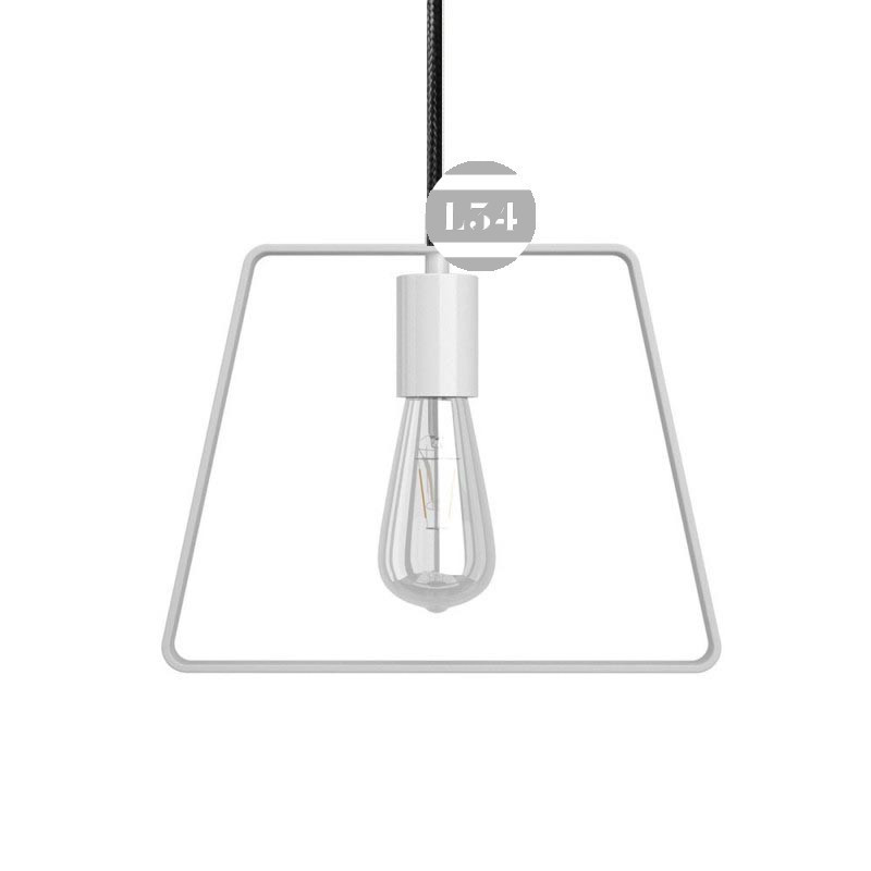 Suspension design blanche en forme de trapèze Suspension design blanche en forme de trapèze