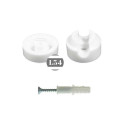 Kit fixation murale blanche pour câble