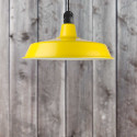 Suspension extérieure jaune 45cm