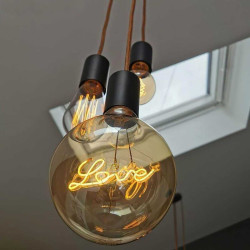 Ampoule globe filament "love" E27