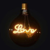 Ampoule globe filament "love" E27