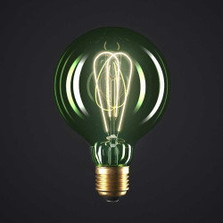 Ampoule émeraude filament E27