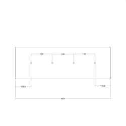 Pavillon XXL rectangle blanc design 4 fils