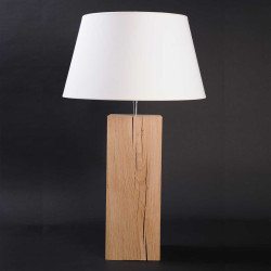 Grande lampe en bois brut L34 