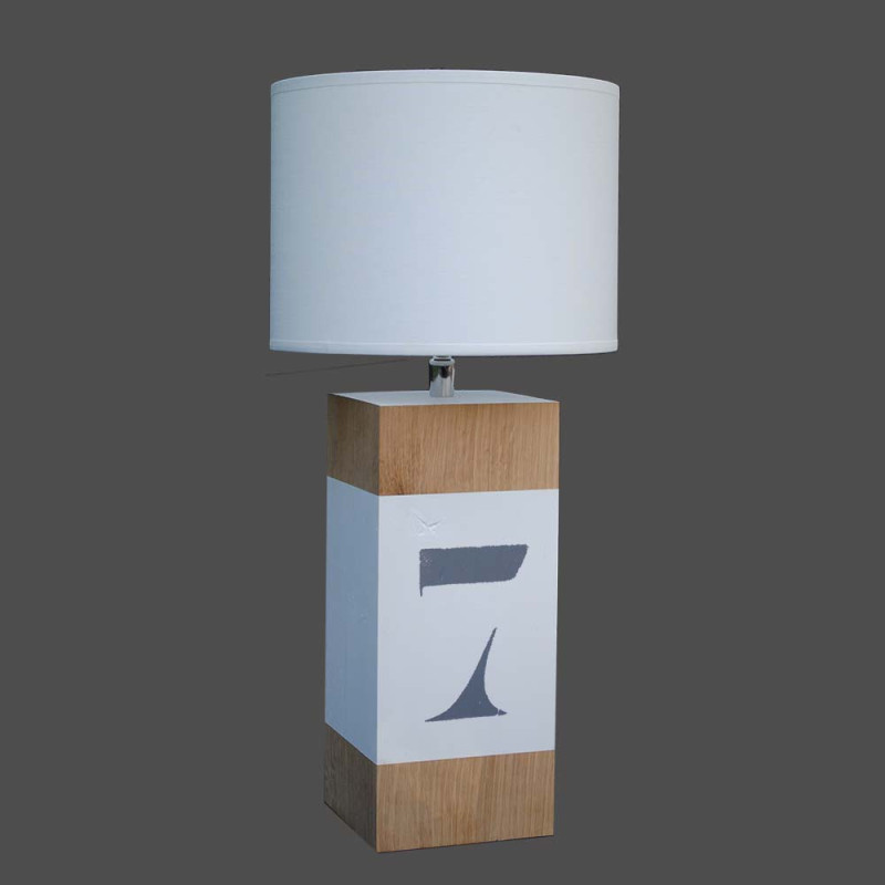 Lampe de Chevet Bois Blanc