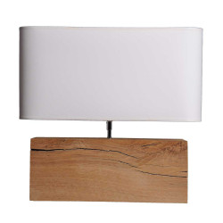 Lampe bois brut Brick XL