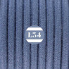 fil électrique tissu gris pierre coton