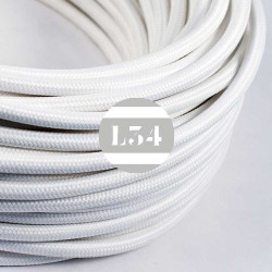 fil électrique tissu blanc soie