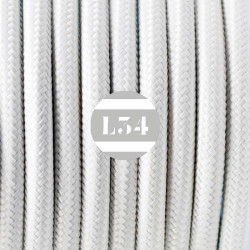 fil électrique tissu blanc soie
