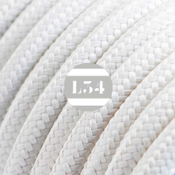 fil électrique tissu blanc soie
