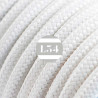 fil électrique tissu blanc soie