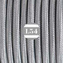 fil électrique textile argent soie