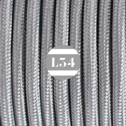 fil électrique tissu argent soie