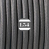 fil électrique tissu gris soie