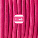 Câble électrique textile fuchsia soie