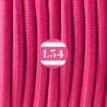 fil électrique tissu fuchsia soie