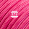 fil électrique tissu fuchsia soie