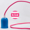 fil électrique tissu fuchsia soie