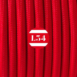 fil électrique tissu rouge soie