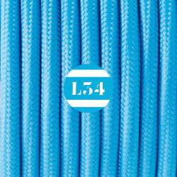 fil électrique tissu turquoise soie