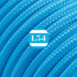 fil électrique tissu turquoise soie