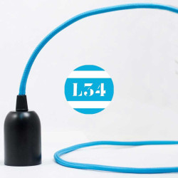 fil électrique tissu turquoise soie