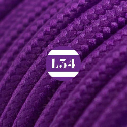 fil électrique tissu violet soie
