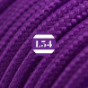 fil électrique tissu violet soie