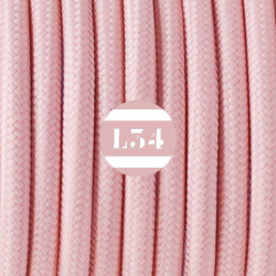 fil électrique tissu rose baby soie