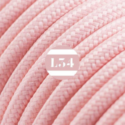 fil électrique tissu rose baby soie