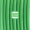 fil électrique tissu vert lime soie