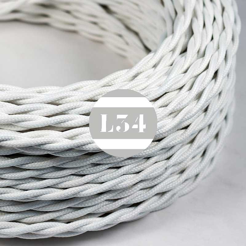 fil électrique tissu torsadé blanc soie fil électrique tissu torsadé blanc soie