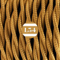 Câble électrique textile torsadé or soie