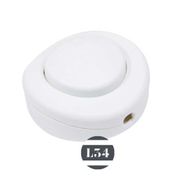 Interrupteur blanc à pied pour lampadaire- L34
