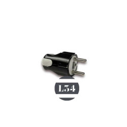 Fiche électrique mâle noire 16A - 1